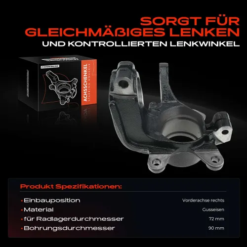 Achsschenkel, Radaufhängung Vorderachse rechts Frankberg 5481FB0016128 Bild Achsschenkel, Radaufhängung Vorderachse rechts Frankberg 5481FB0016128