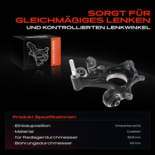 Achsschenkel, Radaufhängung Hinterachse rechts Frankberg 5481FB0016141 Bild Achsschenkel, Radaufhängung Hinterachse rechts Frankberg 5481FB0016141