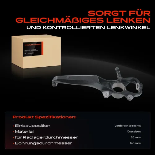 Achsschenkel, Radaufhängung Vorderachse rechts Frankberg 5481FB0016149 Bild Achsschenkel, Radaufhängung Vorderachse rechts Frankberg 5481FB0016149