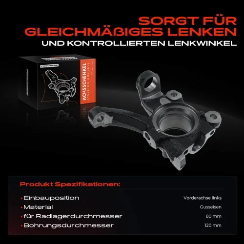 Achsschenkel, Radaufhängung Vorderachse links Frankberg 5481FB0016153 Bild Achsschenkel, Radaufhängung Vorderachse links Frankberg 5481FB0016153