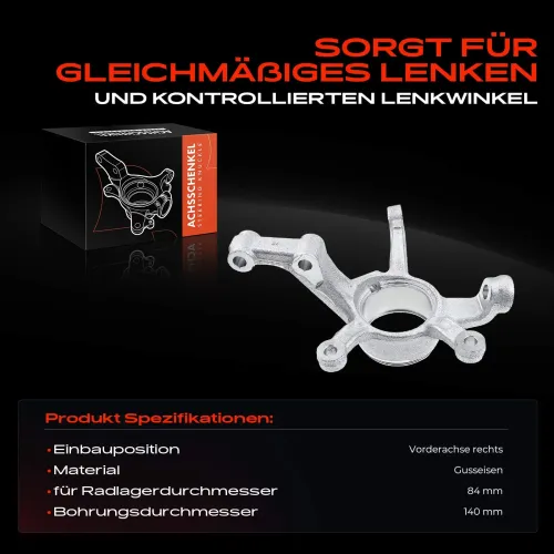 Achsschenkel, Radaufhängung Vorderachse rechts Frankberg 5481FB0016165 Bild Achsschenkel, Radaufhängung Vorderachse rechts Frankberg 5481FB0016165