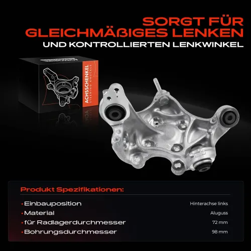 Achsschenkel, Radaufhängung Hinterachse links Frankberg 5481FB0016176 Bild Achsschenkel, Radaufhängung Hinterachse links Frankberg 5481FB0016176