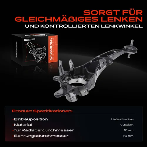 Achsschenkel, Radaufhängung Hinterachse links Frankberg 5481FB0016180 Bild Achsschenkel, Radaufhängung Hinterachse links Frankberg 5481FB0016180