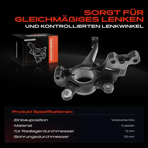 Achsschenkel, Radaufhängung Vorderachse links Frankberg 5481FB0016182 Bild Achsschenkel, Radaufhängung Vorderachse links Frankberg 5481FB0016182