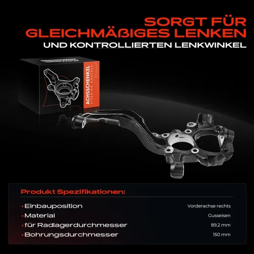 Achsschenkel, Radaufhängung Vorderachse rechts Frankberg 5481FB0016192 Bild Achsschenkel, Radaufhängung Vorderachse rechts Frankberg 5481FB0016192