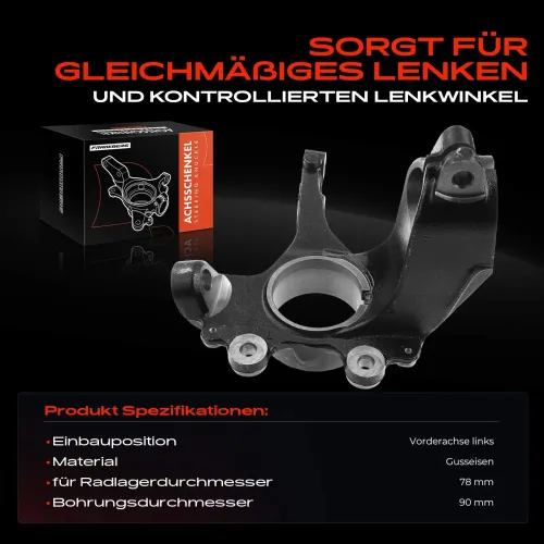 Achsschenkel, Radaufhängung Vorderachse links Frankberg 5481FB0016219 Bild Achsschenkel, Radaufhängung Vorderachse links Frankberg 5481FB0016219