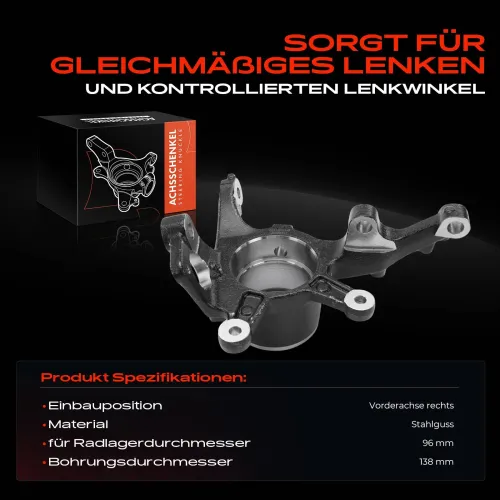 Achsschenkel, Radaufhängung Vorderachse rechts Frankberg 5481FB0016224 Bild Achsschenkel, Radaufhängung Vorderachse rechts Frankberg 5481FB0016224