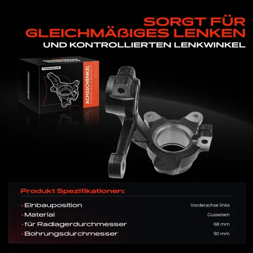 Achsschenkel, Radaufhängung vorne links Vorderachse links Frankberg 5481FB0016231 Bild Achsschenkel, Radaufhängung vorne links Vorderachse links Frankberg 5481FB0016231