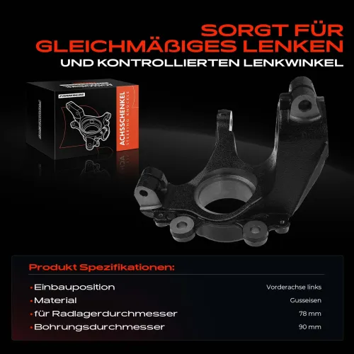 Achsschenkel, Radaufhängung Vorderachse links Frankberg 5481FB0016233 Bild Achsschenkel, Radaufhängung Vorderachse links Frankberg 5481FB0016233