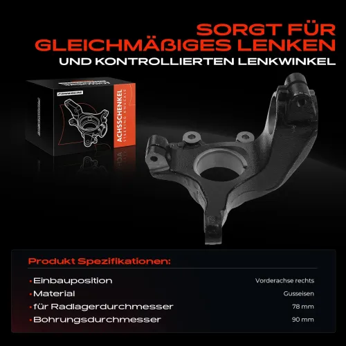 Achsschenkel, Radaufhängung Vorderachse rechts Frankberg 5481FB0016234 Bild Achsschenkel, Radaufhängung Vorderachse rechts Frankberg 5481FB0016234