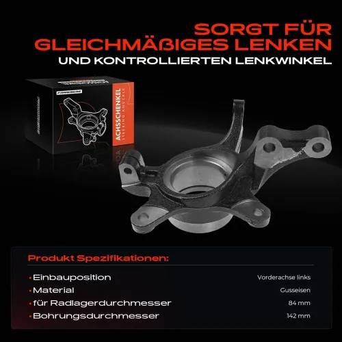 Achsschenkel, Radaufhängung Vorderachse links Frankberg 5481FB0016239 Bild Achsschenkel, Radaufhängung Vorderachse links Frankberg 5481FB0016239