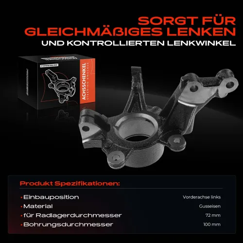 Achsschenkel, Radaufhängung Vorderachse links Frankberg 5481FB0016243 Bild Achsschenkel, Radaufhängung Vorderachse links Frankberg 5481FB0016243