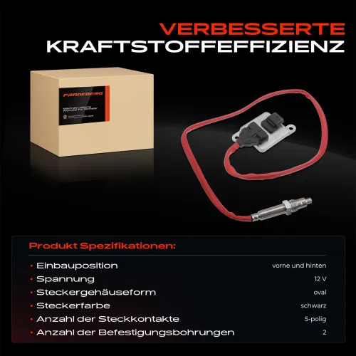 NOx-Sensor, Harnstoffeinspritzung 12 V vorne und hinten Frankberg 5481FB0016688 Bild NOx-Sensor, Harnstoffeinspritzung 12 V vorne und hinten Frankberg 5481FB0016688