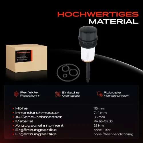 Deckel, Ölfiltergehäuse Frankberg 5481FB0016970 Bild Deckel, Ölfiltergehäuse Frankberg 5481FB0016970