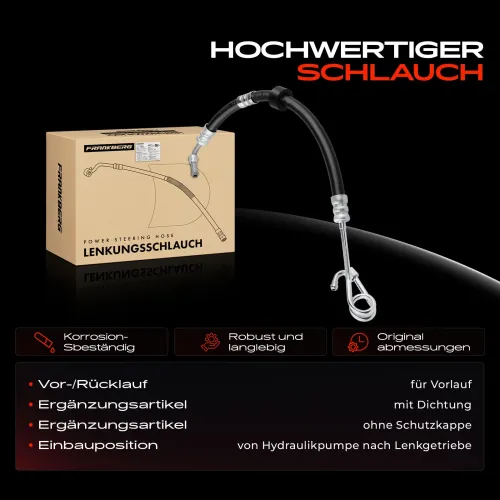 Hydraulikschlauch, Lenkung von Hydraulikpumpe nach Lenkgetriebe Frankberg 5481FB0018025 Bild Hydraulikschlauch, Lenkung von Hydraulikpumpe nach Lenkgetriebe Frankberg 5481FB0018025