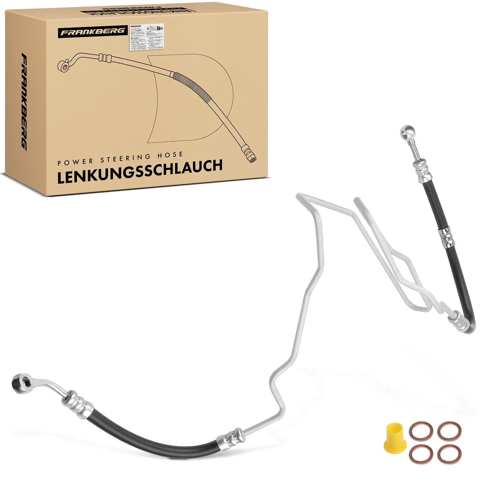 Hydraulikschlauch, Lenkung von Hydraulikpumpe nach Lenkgetriebe Frankberg 5481FB0018027