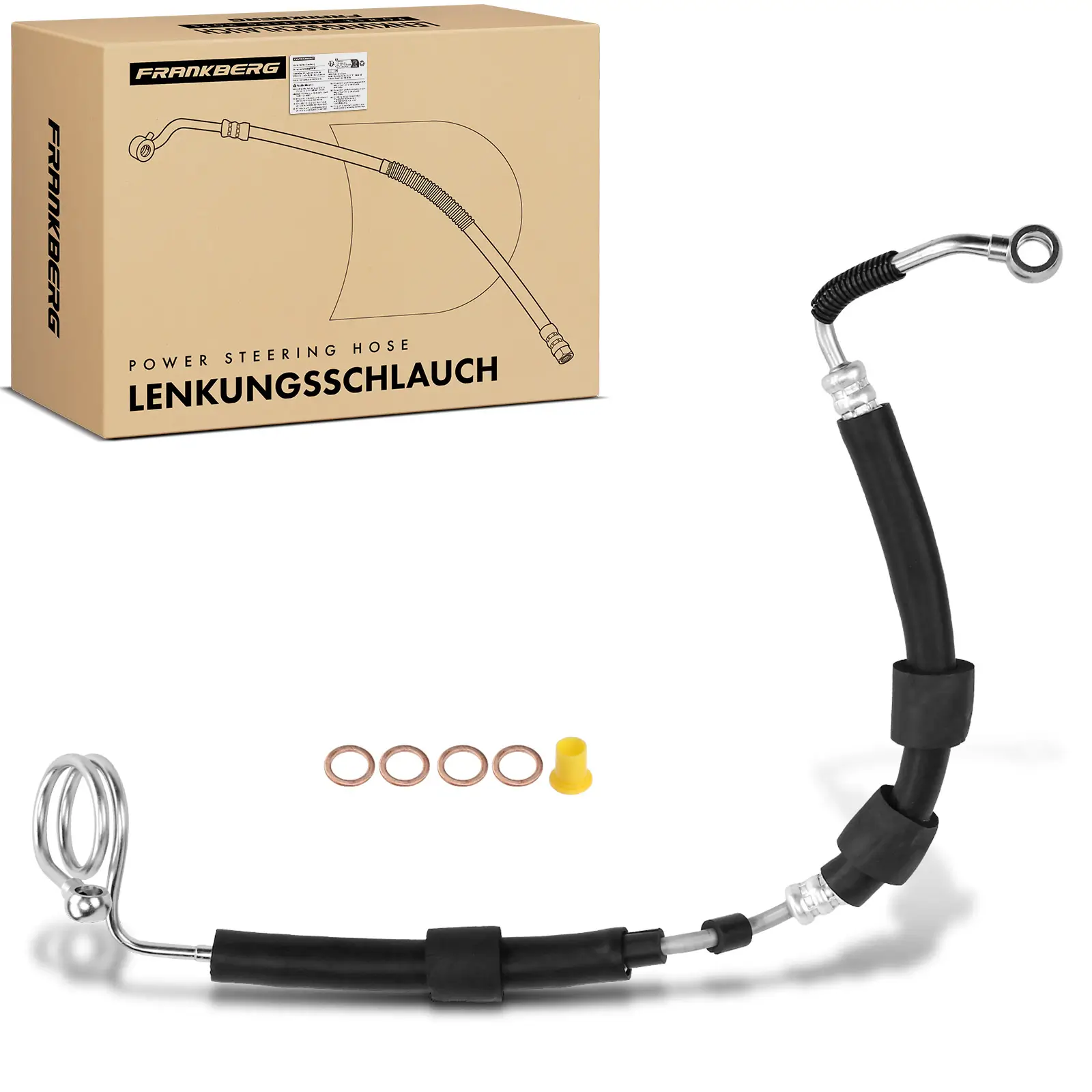 Hydraulikschlauch, Lenkung von Hydraulikpumpe nach Lenkgetriebe Frankberg 5481FB0018045