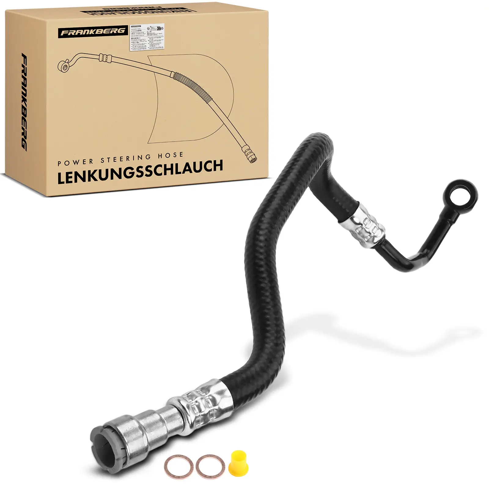 Hydraulikschlauch, Lenkung von Lenkgetriebe nach Kühlrohr Frankberg 5481FB0018069