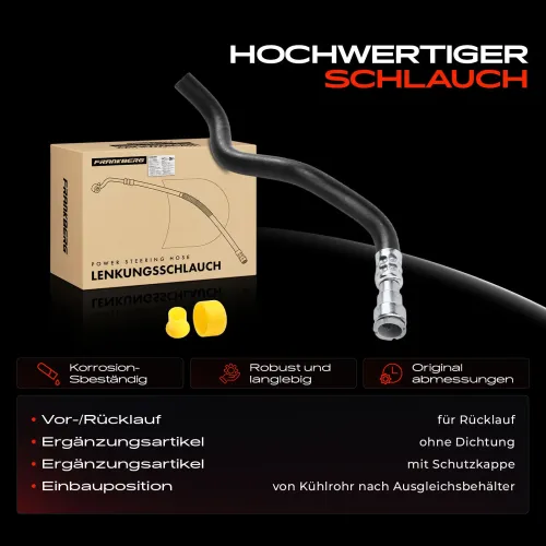 Hydraulikschlauch, Lenkung von Kühlrohr nach Ausgleichsbehälter Frankberg 5481FB0018083 Bild Hydraulikschlauch, Lenkung von Kühlrohr nach Ausgleichsbehälter Frankberg 5481FB0018083