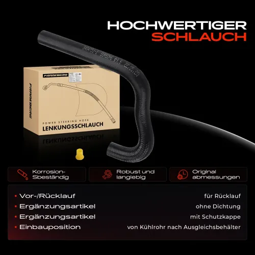 Hydraulikschlauch, Lenkung von Kühlrohr nach Ausgleichsbehälter Frankberg 5481FB0018089 Bild Hydraulikschlauch, Lenkung von Kühlrohr nach Ausgleichsbehälter Frankberg 5481FB0018089