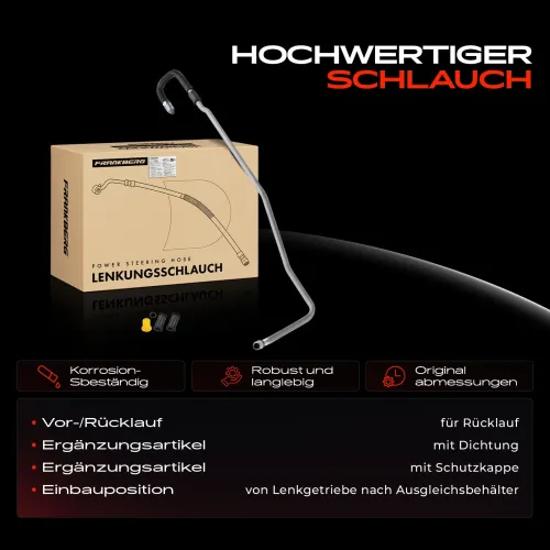 Hydraulikschlauch, Lenkung von Lenkgetriebe nach Ausgleichsbehälter Frankberg 5481FB0018090 Bild Hydraulikschlauch, Lenkung von Lenkgetriebe nach Ausgleichsbehälter Frankberg 5481FB0018090