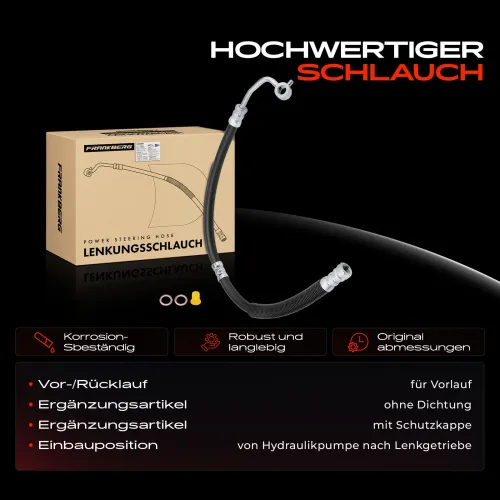 Hydraulikschlauch, Lenkung von Hydraulikpumpe nach Lenkgetriebe Frankberg 5481FB0018094 Bild Hydraulikschlauch, Lenkung von Hydraulikpumpe nach Lenkgetriebe Frankberg 5481FB0018094