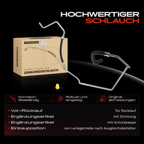 Hydraulikschlauch, Lenkung von Lenkgetriebe nach Ausgleichsbehälter Frankberg 5481FB0018101 Bild Hydraulikschlauch, Lenkung von Lenkgetriebe nach Ausgleichsbehälter Frankberg 5481FB0018101