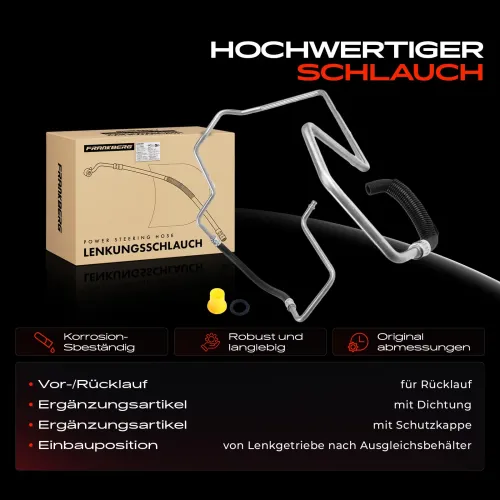 Hydraulikschlauch, Lenkung von Lenkgetriebe nach Ausgleichsbehälter Frankberg 5481FB0018102 Bild Hydraulikschlauch, Lenkung von Lenkgetriebe nach Ausgleichsbehälter Frankberg 5481FB0018102