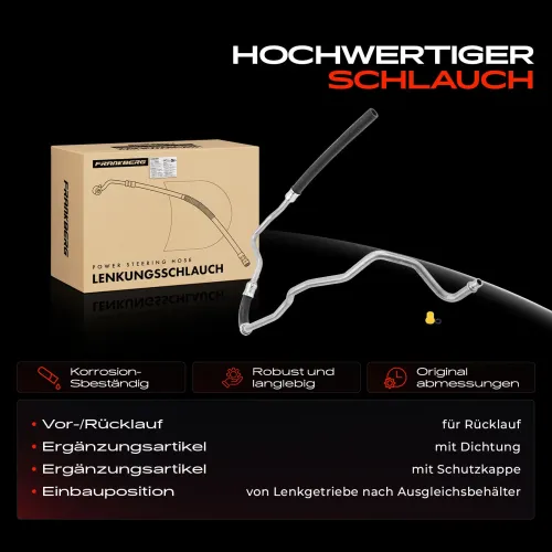 Hydraulikschlauch, Lenkung von Lenkgetriebe nach Ausgleichsbehälter Frankberg 5481FB0018112 Bild Hydraulikschlauch, Lenkung von Lenkgetriebe nach Ausgleichsbehälter Frankberg 5481FB0018112