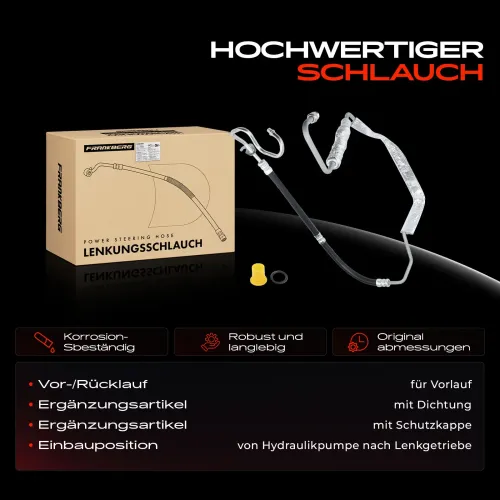 Hydraulikschlauch, Lenkung von Hydraulikpumpe nach Lenkgetriebe Frankberg 5481FB0018130 Bild Hydraulikschlauch, Lenkung von Hydraulikpumpe nach Lenkgetriebe Frankberg 5481FB0018130