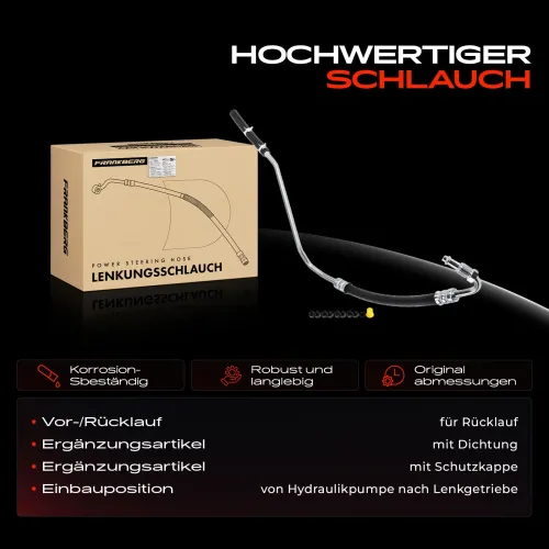 Hydraulikschlauch, Lenkung von Hydraulikpumpe nach Lenkgetriebe Frankberg 5481FB0018152 Bild Hydraulikschlauch, Lenkung von Hydraulikpumpe nach Lenkgetriebe Frankberg 5481FB0018152