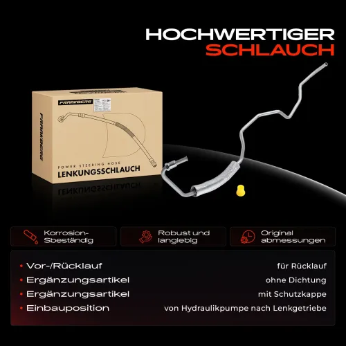 Hydraulikschlauch, Lenkung von Hydraulikpumpe nach Lenkgetriebe Frankberg 5481FB0018154 Bild Hydraulikschlauch, Lenkung von Hydraulikpumpe nach Lenkgetriebe Frankberg 5481FB0018154