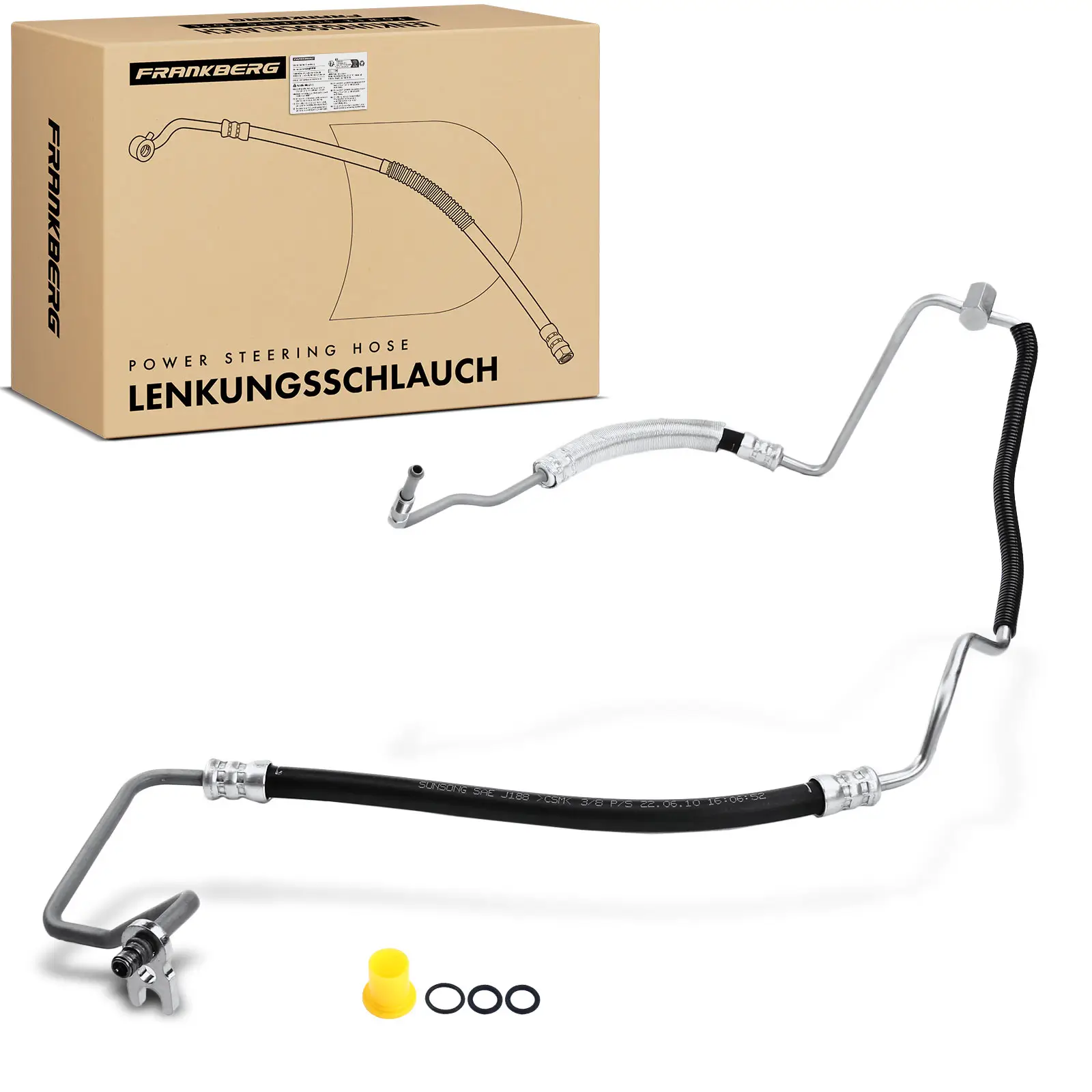 Hydraulikschlauch, Lenkung von Hydraulikpumpe nach Lenkgetriebe Frankberg 5481FB0018166