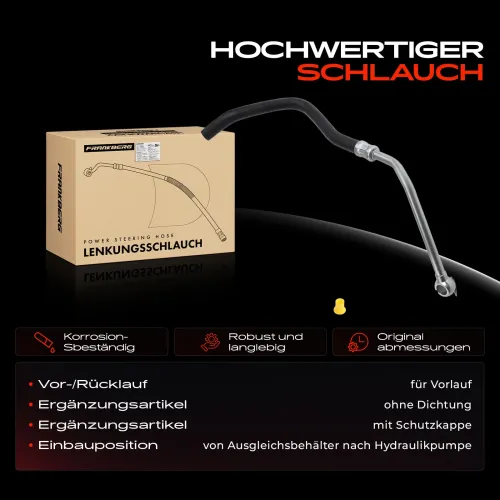 Hydraulikschlauch, Lenkung von Ausgleichsbehälter nach Hydraulikpumpe Frankberg 5481FB0018188 Bild Hydraulikschlauch, Lenkung von Ausgleichsbehälter nach Hydraulikpumpe Frankberg 5481FB0018188