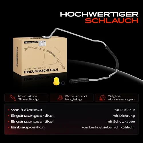 Hydraulikschlauch, Lenkung von Lenkgetriebe nach Kühlrohr Frankberg 5481FB0018205 Bild Hydraulikschlauch, Lenkung von Lenkgetriebe nach Kühlrohr Frankberg 5481FB0018205