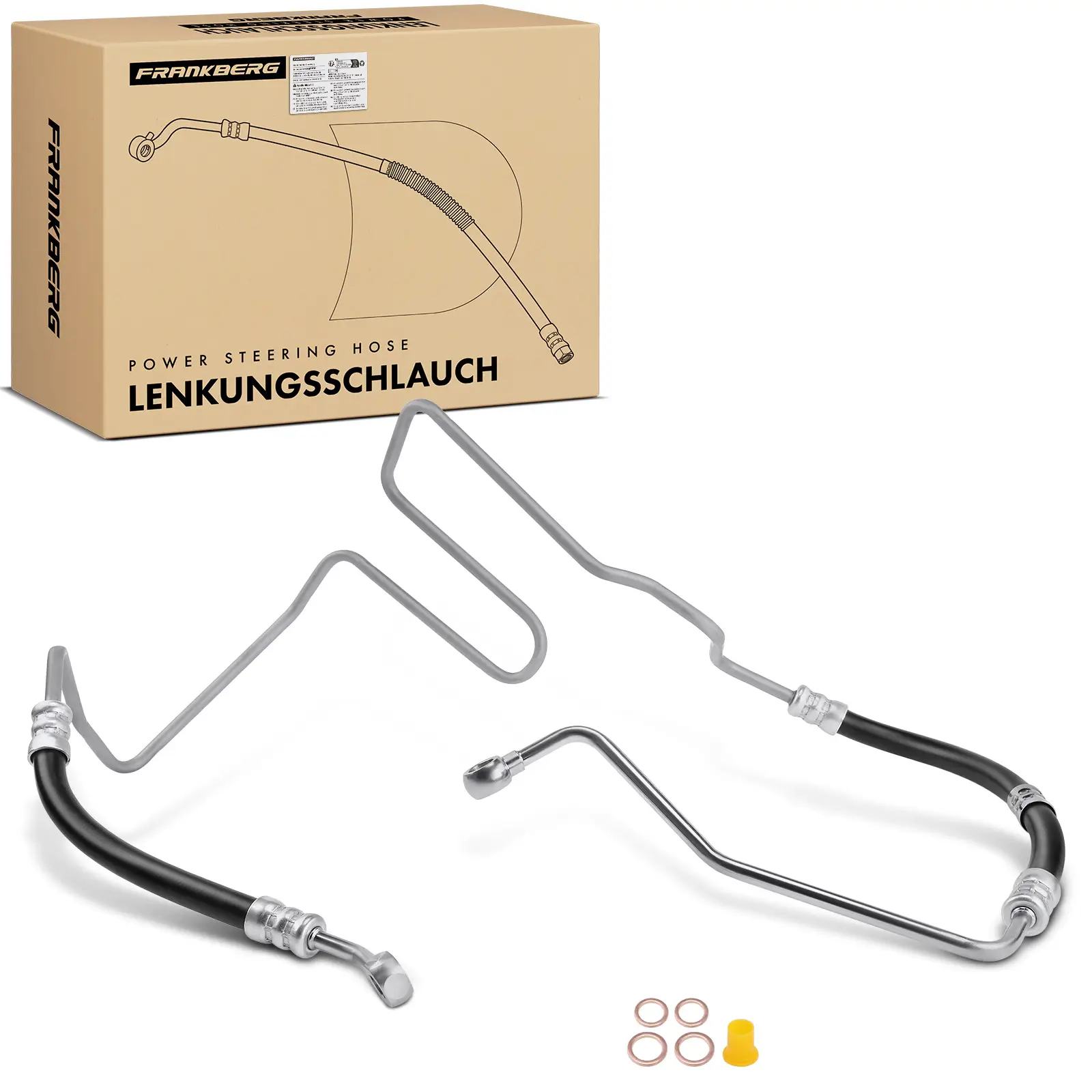 Hydraulikschlauch, Lenkung von Hydraulikpumpe nach Lenkgetriebe Frankberg 5481FB0018210