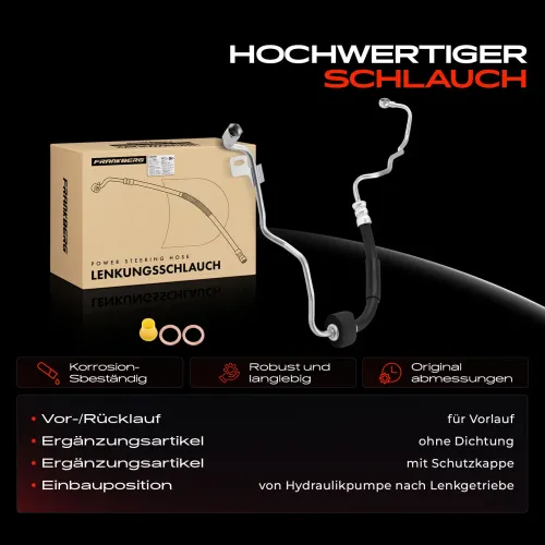 Hydraulikschlauch, Lenkung von Hydraulikpumpe nach Lenkgetriebe Frankberg 5481FB0018211 Bild Hydraulikschlauch, Lenkung von Hydraulikpumpe nach Lenkgetriebe Frankberg 5481FB0018211