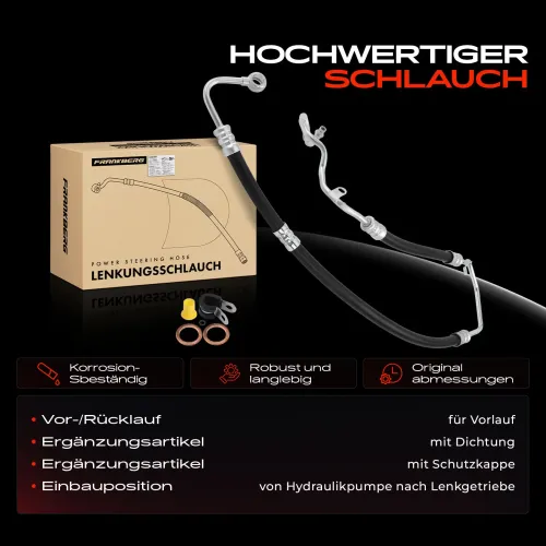 Hydraulikschlauch, Lenkung von Hydraulikpumpe nach Lenkgetriebe Frankberg 5481FB0018215 Bild Hydraulikschlauch, Lenkung von Hydraulikpumpe nach Lenkgetriebe Frankberg 5481FB0018215