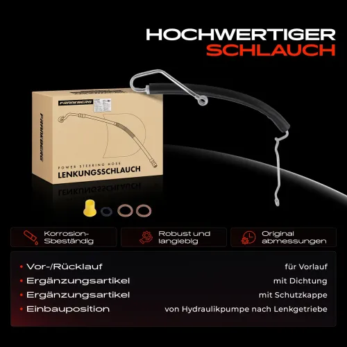 Hydraulikschlauch, Lenkung von Hydraulikpumpe nach Lenkgetriebe Frankberg 5481FB0018223 Bild Hydraulikschlauch, Lenkung von Hydraulikpumpe nach Lenkgetriebe Frankberg 5481FB0018223