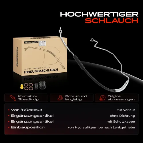 Hydraulikschlauch, Lenkung von Hydraulikpumpe nach Lenkgetriebe Frankberg 5481FB0018224 Bild Hydraulikschlauch, Lenkung von Hydraulikpumpe nach Lenkgetriebe Frankberg 5481FB0018224