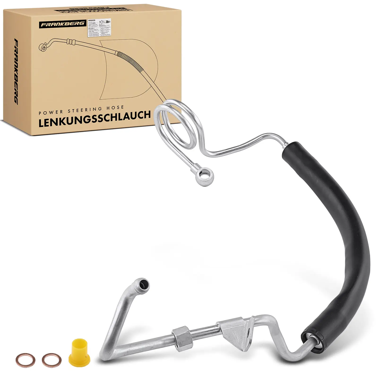 Hydraulikschlauch, Lenkung von Hydraulikpumpe nach Lenkgetriebe Frankberg 5481FB0018238