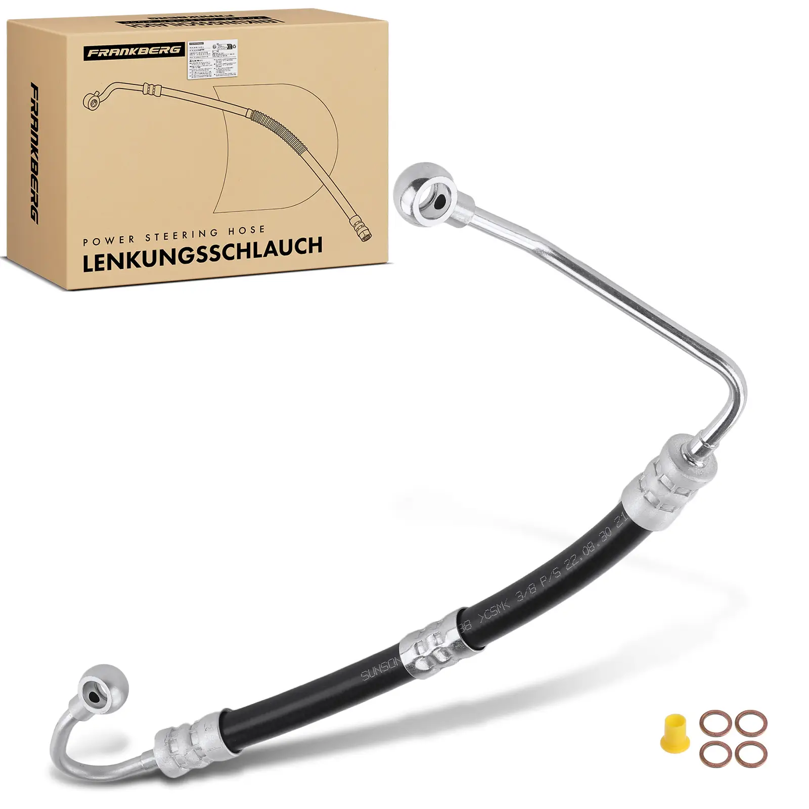 Hydraulikschlauch, Lenkung von Hydraulikpumpe nach Lenkgetriebe Frankberg 5481FB0018239