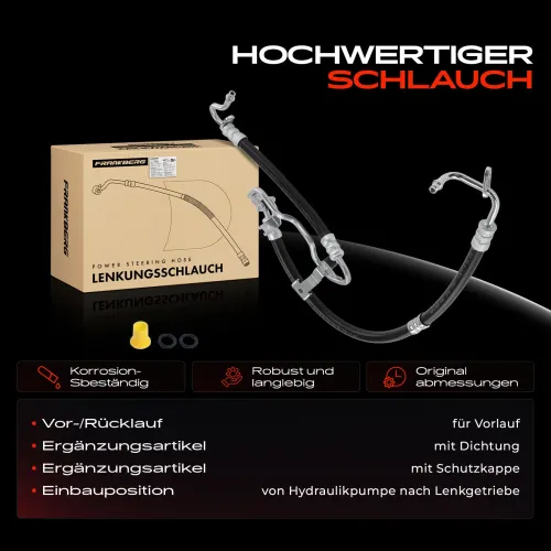 Hydraulikschlauch, Lenkung von Hydraulikpumpe nach Lenkgetriebe Frankberg 5481FB0018240 Bild Hydraulikschlauch, Lenkung von Hydraulikpumpe nach Lenkgetriebe Frankberg 5481FB0018240