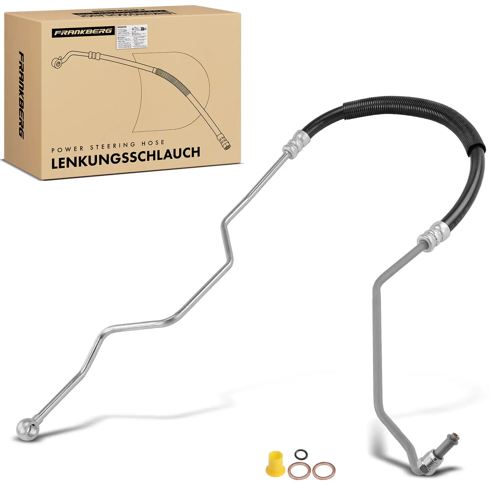 Hydraulikschlauch, Lenkung von Hydraulikpumpe nach Lenkgetriebe Frankberg 5481FB0018243