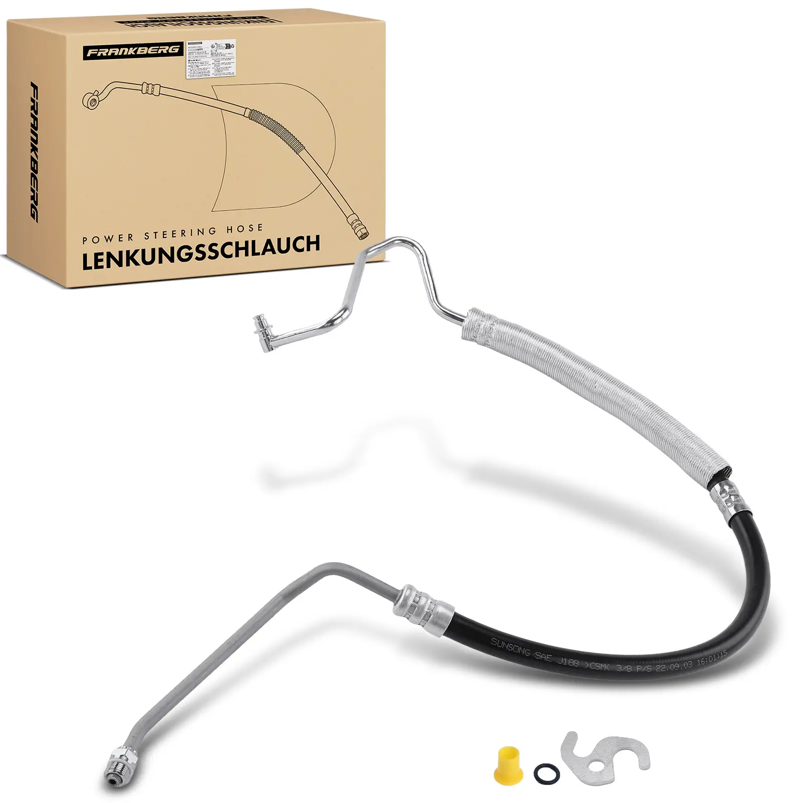 Hydraulikschlauch, Lenkung von Hydraulikpumpe nach Lenkgetriebe Frankberg 5481FB0018249