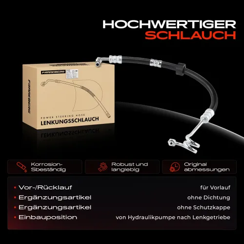 Hydraulikschlauch, Lenkung von Hydraulikpumpe nach Lenkgetriebe Frankberg 5481FB0018262 Bild Hydraulikschlauch, Lenkung von Hydraulikpumpe nach Lenkgetriebe Frankberg 5481FB0018262