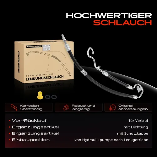 Hydraulikschlauch, Lenkung von Hydraulikpumpe nach Lenkgetriebe von Hydraulikpumpe nach Lenkgetriebe Frankberg 5481FB0018264 Bild Hydraulikschlauch, Lenkung von Hydraulikpumpe nach Lenkgetriebe von Hydraulikpumpe nach Lenkgetriebe Frankberg 5481FB0018264