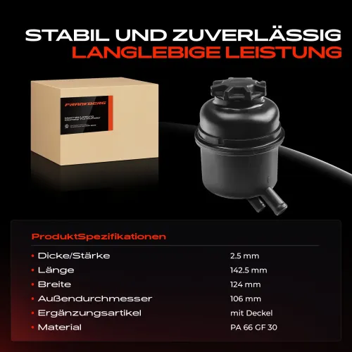 Ausgleichsbehälter, Hydrauliköl (Servolenkung) Frankberg 5481FB0018934 Bild Ausgleichsbehälter, Hydrauliköl (Servolenkung) Frankberg 5481FB0018934