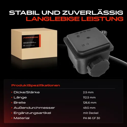 Ausgleichsbehälter, Hydrauliköl (Servolenkung) Frankberg 5481FB0018936 Bild Ausgleichsbehälter, Hydrauliköl (Servolenkung) Frankberg 5481FB0018936