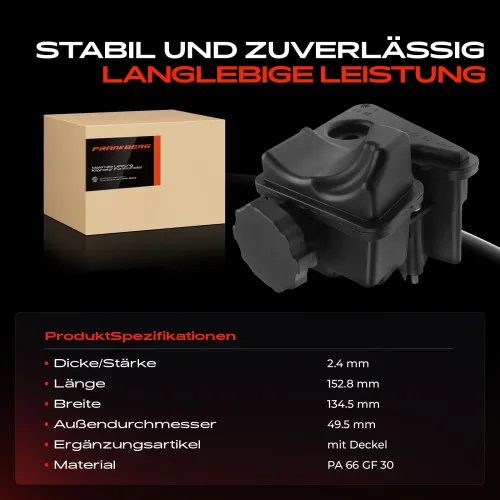 Ausgleichsbehälter, Hydrauliköl (Servolenkung) Frankberg 5481FB0018938 Bild Ausgleichsbehälter, Hydrauliköl (Servolenkung) Frankberg 5481FB0018938